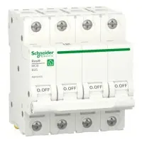 Автоматичний вимикач Schneider Electric R9F02425 RESI9 6кА 4P 25A В Автоматичний вимикач Schneider Electric R9F02425 RESI9 6кА 4P 25A В