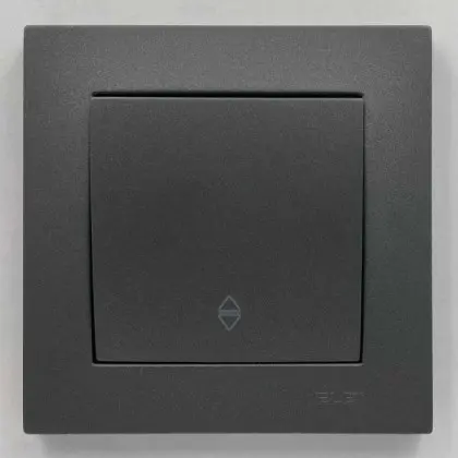 Выключатель EL-BI VEGA антрацит матовый 1-кл проходной ( 510-016700-209 ) Выключатель EL-BI VEGA антрацит матовый 1-кл проходной ( 510-016700-209 )