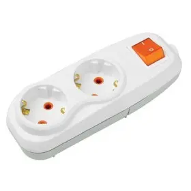 Колодка Nilson 2-я с заземлением с выключателем ( 42131100 )