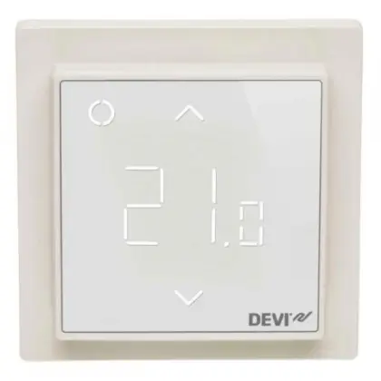 Терморегулятор Devi Smart (+5+45С) Wi-Fi 85х85мм 16A белый (140F1141) Терморегулятор Devi Smart (+5+45С) Wi-Fi 85х85мм 16A белый (140F1141)