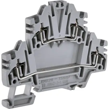 Дворівнева пружинна клема ETI 003903184 ЕSP2-HMD.2N (2.5мм² сіра) Дворівнева пружинна клема ETI 003903184 ЕSP2-HMD.2N (2.5мм² сіра)