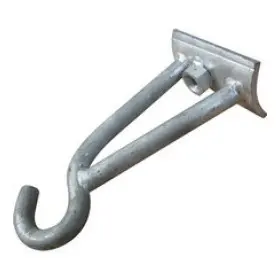 Крюк кутовий 220мм, М20