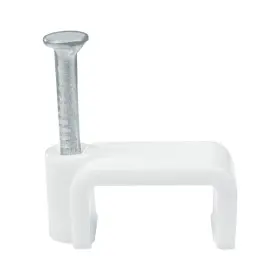 Скоба кабельна 8мм плоска біла СКІМ ( С1221004 )