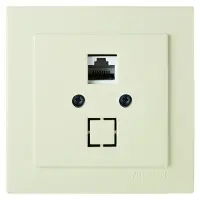 Розетка Nilson Touran кремова комп'ютерна CAT5e RJ45 ( 24121044 )
