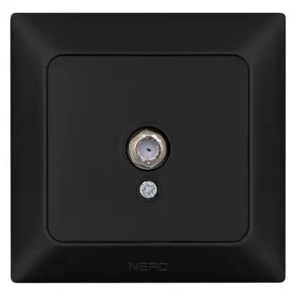 TV розетка NE-AD ARAS 93-124-45 черная