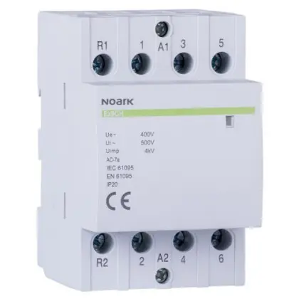 Модульний контактор NOARK Ex9CH63 40 220В 63А 4NO (102427) Модульний контактор NOARK Ex9CH63 40 220В 63А 4NO (102427)