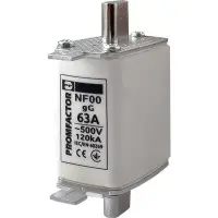 Предохранитель ножевой с плавкой вставкой Promfactor NF00.63A 500В 120kA