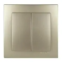Выключатель Nilson Touran золото 2кл ( 24151003 )