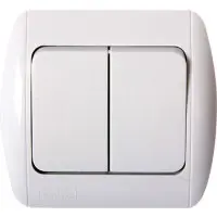 Двоклавішний вимикач E.Next e.install.stand.812 (s035023) Двоклавішний вимикач E.Next e.install.stand.812 (s035023)