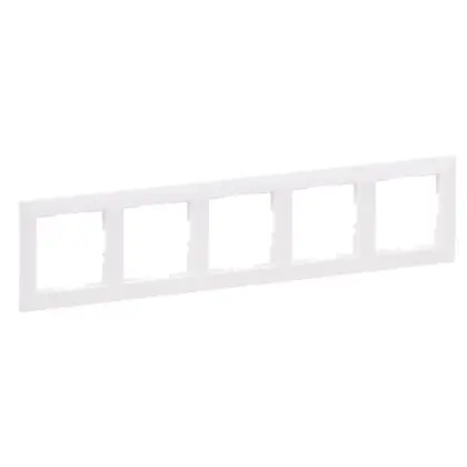 Рамка 5-постовая Legrand SUNO (белый) 721505 Рамка 5-постовая Legrand SUNO (белый) 721505