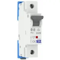 Однополюсный автомат SEZ 61 D 20А (PR61D20А) Однополюсный автомат SEZ 61 D 20А (PR61D20А)