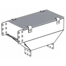 Крышка на вертикальный внешний угол METAKSAN KKDL 15 08 PG 150мм 0,8мм переходник правосторонний/левосторонний