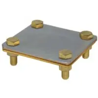 Соединитель «полоса/полоса» с раздельной пластиной DKC NG3105CUZC 80х70мм сталь/медь/латунь