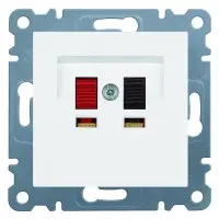 Розетка акустическая Lumina-2, белая