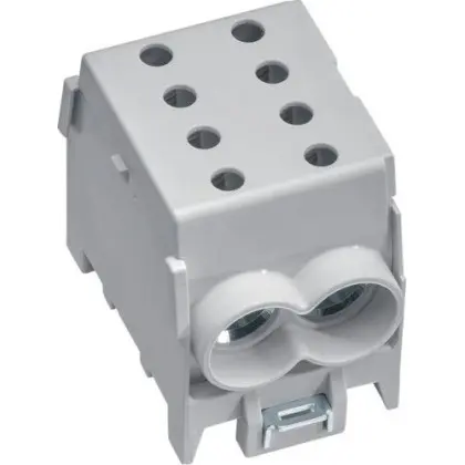 Модульний ввідний клемник Hager KH70G 1P 2x70²/2x50² 160А (сіра) Модульний ввідний клемник Hager KH70G 1P 2x70²/2x50² 160А (сіра)
