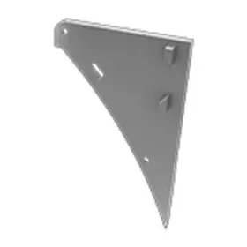 Заглушка Lumines для типу LOGI з отвором права срібло