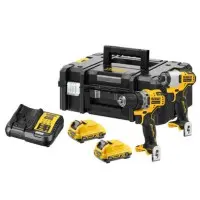 Набор из двух электроинструментов DeWALT DCK2110L2T DCD701, DCF801 c 2 АКБ и ЗУ Набор из двух электроинструментов DeWALT DCK2110L2T DCD701, DCF801 c 2 АКБ и ЗУ