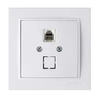 Розетка Nilson Thor белая телефонная ( 27111040 )