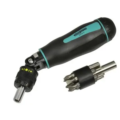 Позиционная отвертка-держатель с набором бит Whirlpower 96-4414 (23318) 1/4" (14шт)