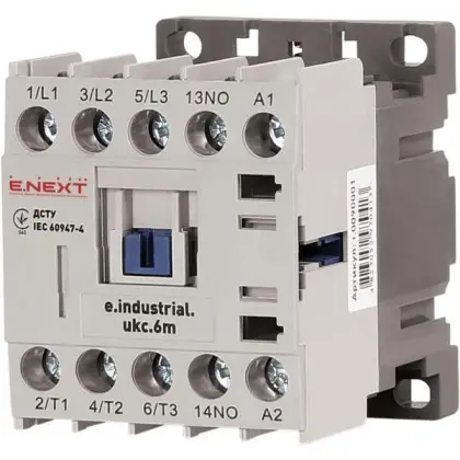 Малогабаритный контактор E.Next e.industrial.ukc.6M.220 6А 220В NO (i.0090001)