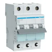 Автоматический выключатель Hager MBS350 QC 6кА B 50A 3P