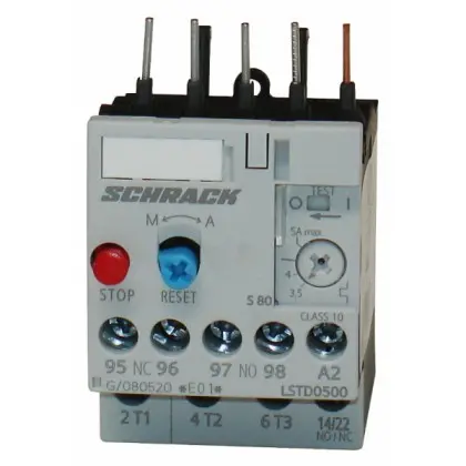Теплове реле Schrack LSTD0500 3,5-5А розмір 00 Теплове реле Schrack LSTD0500 3,5-5А розмір 00