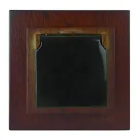 Розетка Nilson Touran горіх 1-на з заземленням з кришкою ( 24271018 )