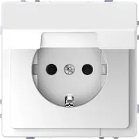 Розетка Schneider Electric D-Life MTN2310-6035 з з/к та кришкою білий лотос Розетка Schneider Electric D-Life MTN2310-6035 з з/к та кришкою білий лотос