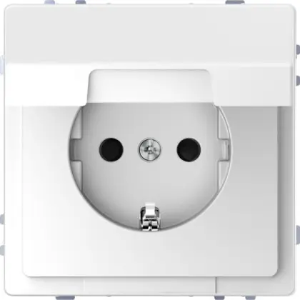 Розетка Schneider Electric D-Life MTN2310-6035 с з/к и крышкой белый лотос