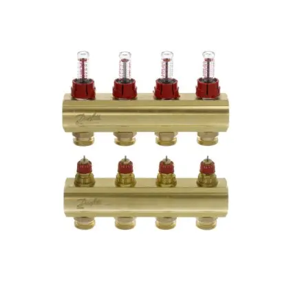 Коллектор Danfoss 088U0524 FHF 4+4 Коллектор Danfoss 088U0524 FHF 4+4