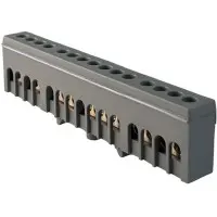 Фазна шина Promfactor FMD815GR на 15 отворів 6x9мм² Фазна шина Promfactor FMD815GR на 15 отворів 6x9мм²