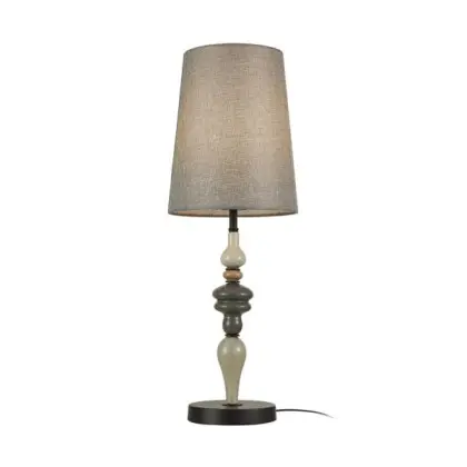 Настольная лампа Italux TB-22374A-BK Nerom E27 1x60W IP20 бежевая