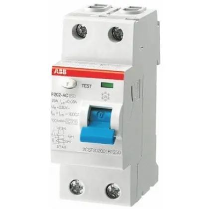 УЗО ABB F202 AC-25/0,03, 25 А, 30 мА, AC