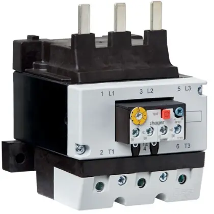 Тепловое реле Hager EVB070D 50-70А к EV080...EV175 1NO+1NC