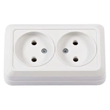 Двойная розетка TNSy Leon IP20 белая (TNSy5000062) Двойная розетка TNSy Leon IP20 белая (TNSy5000062)