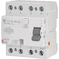 ПЗВ ETI EFI-P4 3P+N 25/0,1 AC 10кА (2061621) ПЗВ ETI EFI-P4 3P+N 25/0,1 AC 10кА (2061621)