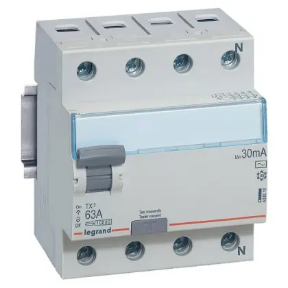 УЗО Legrand (403009) TX3 3P+N 40A 30мА AC УЗО Legrand (403009) TX3 3P+N 40A 30мА AC