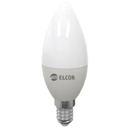 Світлодіодна лампа Elcor 534317 Е14 С37 9Вт 4200К