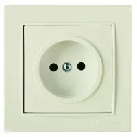 Розетка Nilson Thor кремова 1-на без заземлення ( 27121015 )