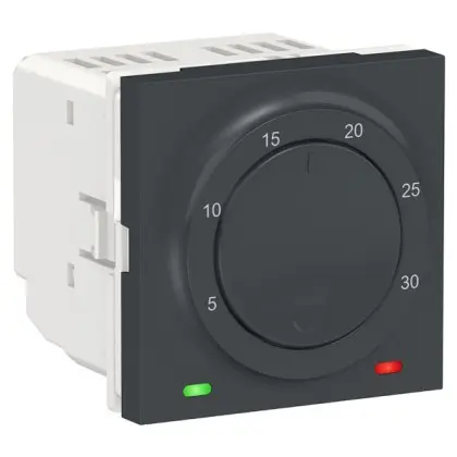 Термостат Schneider Electric NU350354 для теплого пола 10А (антрацит) Термостат Schneider Electric NU350354 для теплого пола 10А (антрацит)