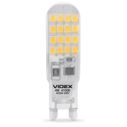 Cиликоновая LED лампа Videx G9S G9 4Вт 4100K (VL-G9S-04224) Cиликоновая LED лампа Videx G9S G9 4Вт 4100K (VL-G9S-04224)