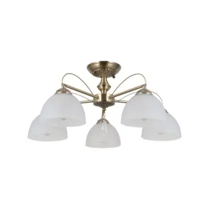 Люстра Italux PND-40623-5-AB Moreti E27 5x40W IP20 латунна