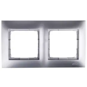 Подвійна рамка Kontakt Simon Simon 54 Premium DR2/43 (срібло)