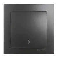 Выключатель Nilson Touran антрацит 1кл проходной ( 24161007 )