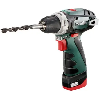Аккумуляторная дрель шуруповерт Metabo 600079550 PowerMaxx BS 10.8В 2x2Ач с/у в сумке Аккумуляторная дрель шуруповерт Metabo 600079550 PowerMaxx BS 10.8В 2x2Ач с/у в сумке