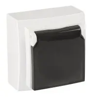 Розетка Nilson Themis біла 1-на з заземленням з кришкою ( 26111018 )