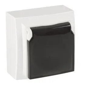 Розетка Nilson Themis біла 1-на з заземленням з кришкою ( 26111018 )