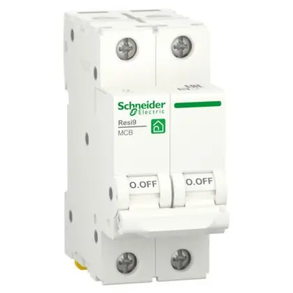 Автоматичний вимикач Schneider Electric R9F02206 RESI9 6кА 2P 6A В