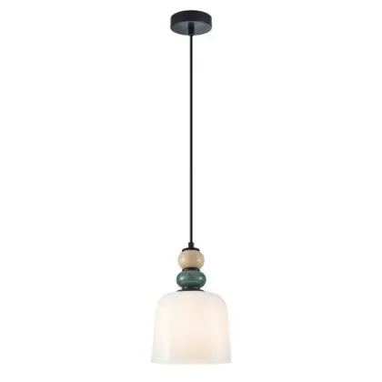 Подвесной светильник, люстра Italux PND-36573-1C-BK-WH Bonata E27 1x40W IP20 разноцветный