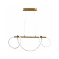 Люстра з світлодіодним шнуром Goldlux 327987 Emma Led 1x38W 4000K 4450Lm IP20 Золотий Люстра з світлодіодним шнуром Goldlux 327987 Emma Led 1x38W 4000K 4450Lm IP20 Золотий